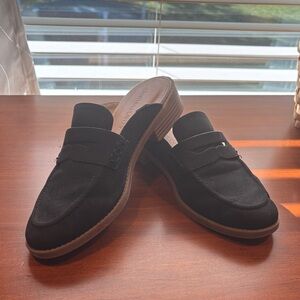 Cynthia Rowley Black Suede Loafers